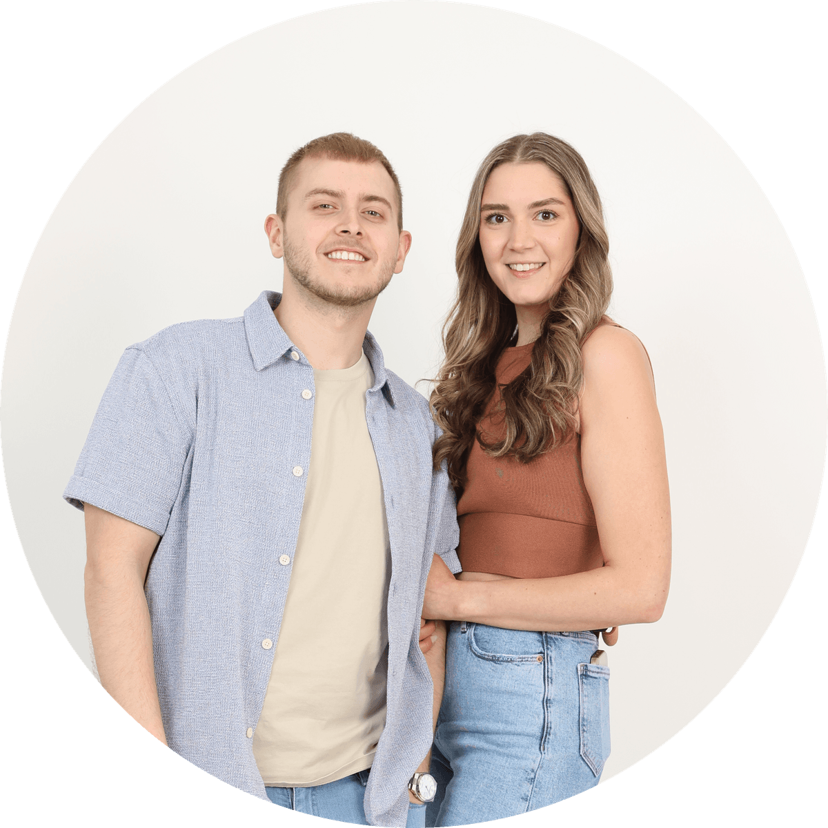 Andy and Gianna smiling
